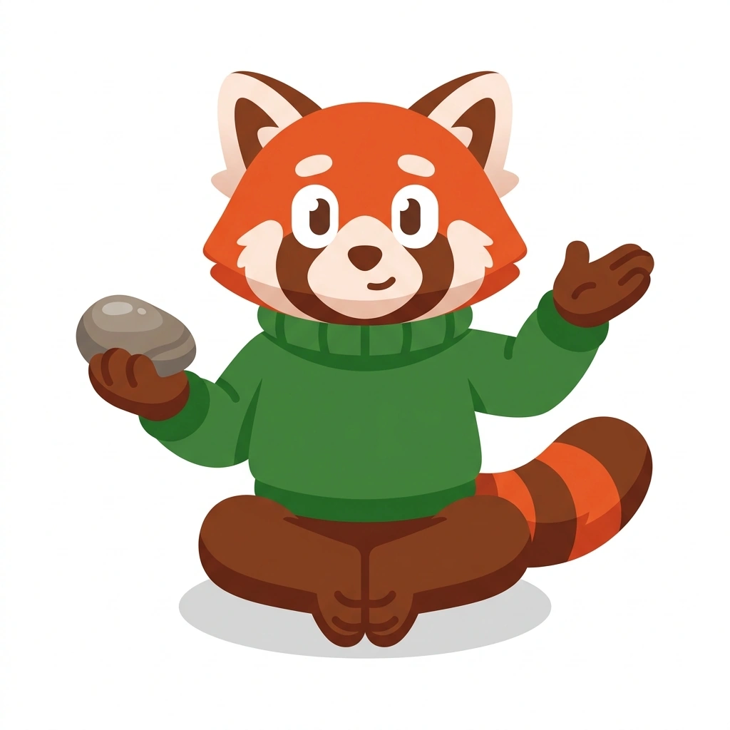 Rami the Red Panda, the guide who teaches the Emotional Regulation in Relationships course