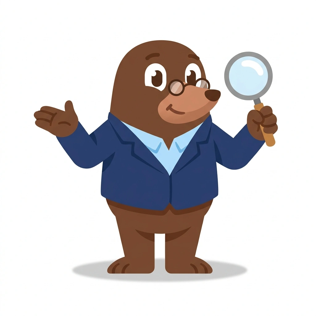 Morty the Mole, the guide who teaches the How Mortgage Approval and Rates Work course