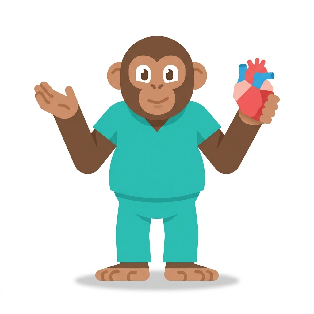 Atlas the Ape, the guide who teaches the Applied Human Anatomy course
