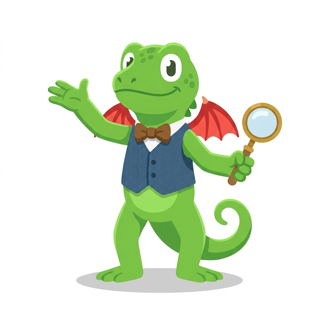 Ignis the Iguana, the guide who teaches the Mechanics of Dragon Powers course