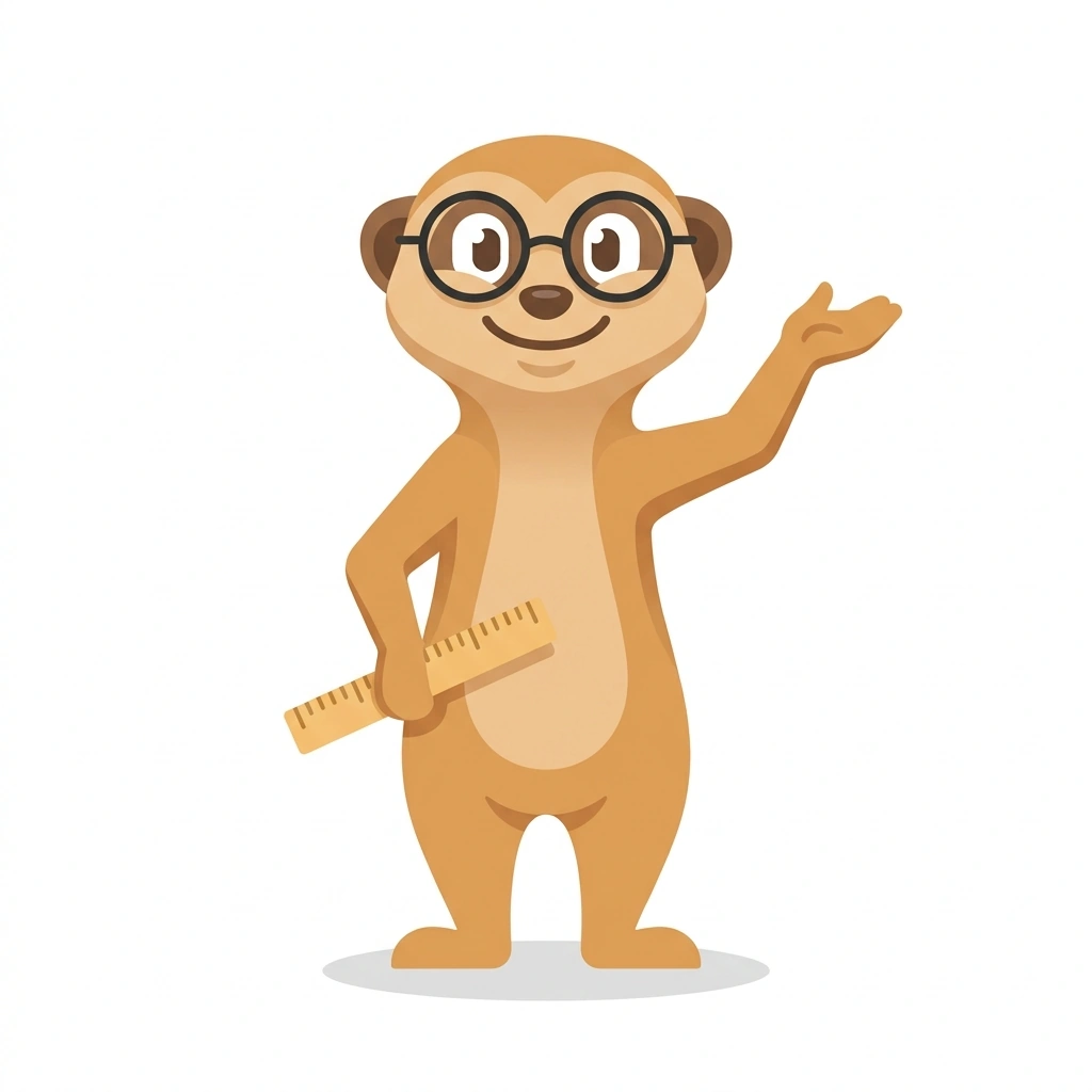 Milo the Meerkat, the guide who teaches the Everyday Mental Math course