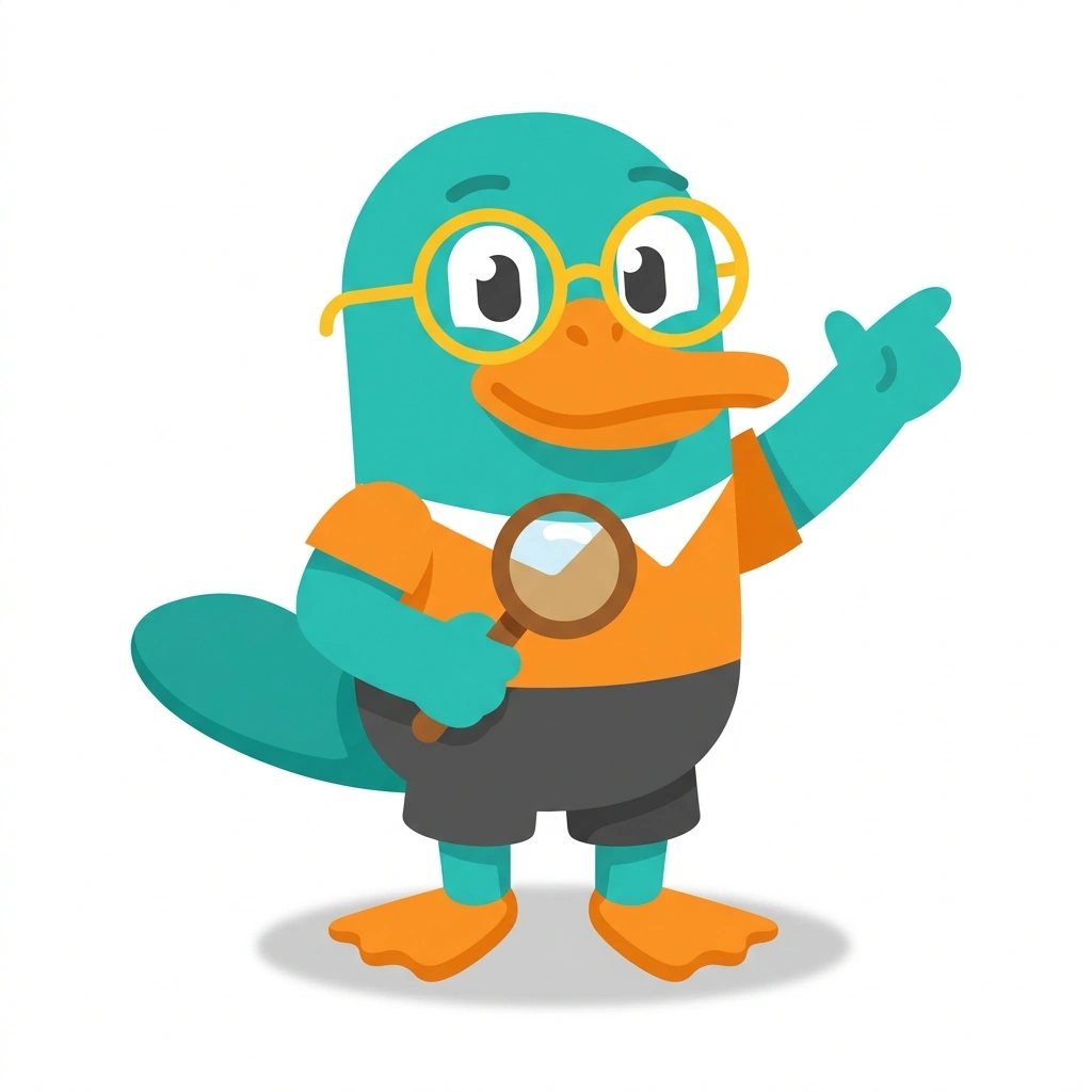 Pip the Platypus, the guide who teaches the Everyday Psychology course