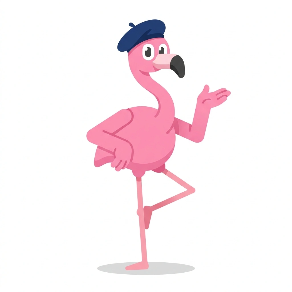 Fleur the Flamingo, the guide who teaches the French Aerial Flow: Yoga to Pole course