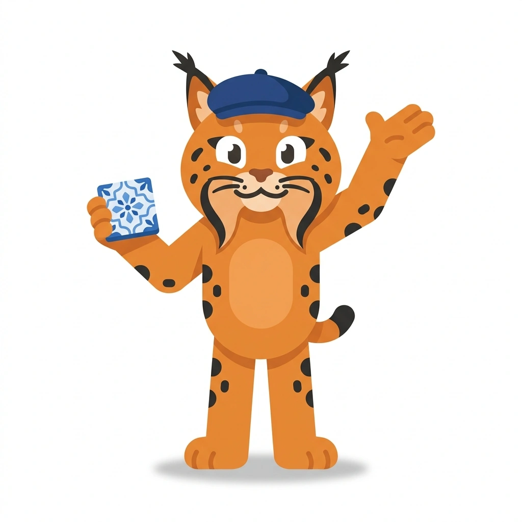 Ludo the Lynx, the guide who teaches the Lisbon's Architecture and Street Life course