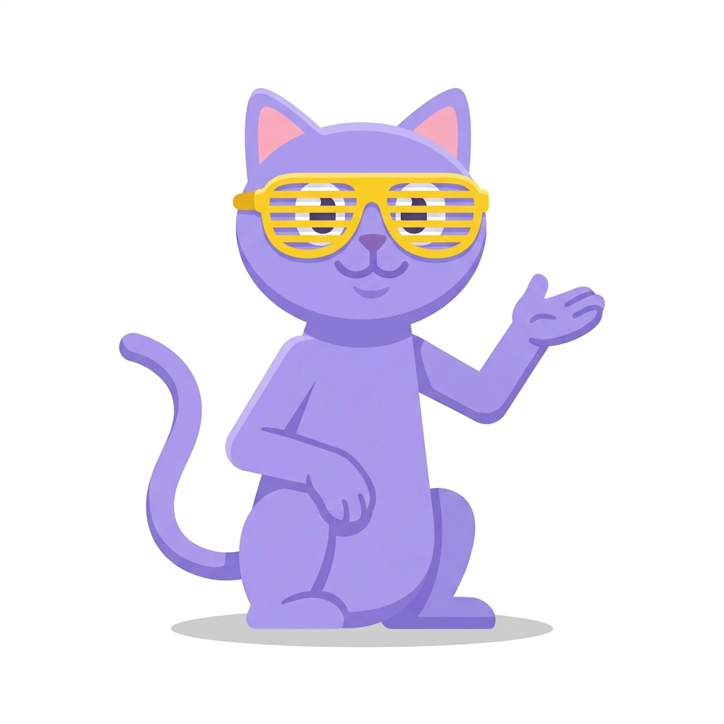 Cyril the Cyber-Cat, the guide who teaches the Internet Lore and Viral Culture course