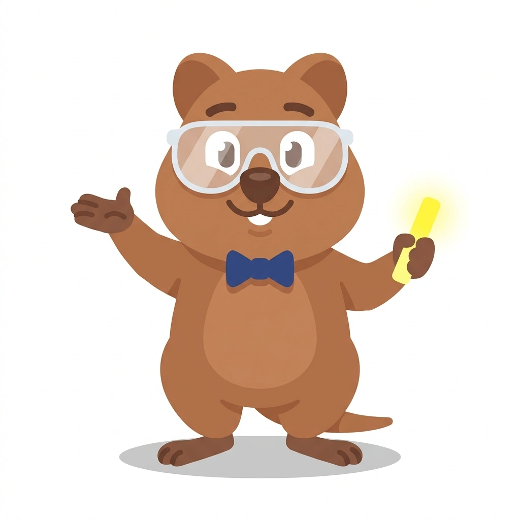 Quincy the Quokka, the guide who teaches the Quantum Physics: From Experiment to Equation course