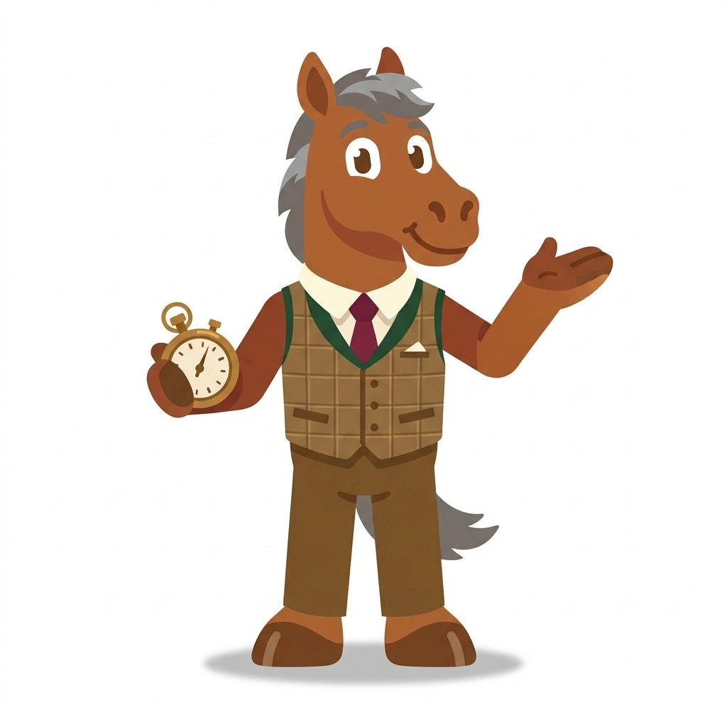 Barnaby the Bay, the guide who teaches the Race Shape and Pace Forecasting course