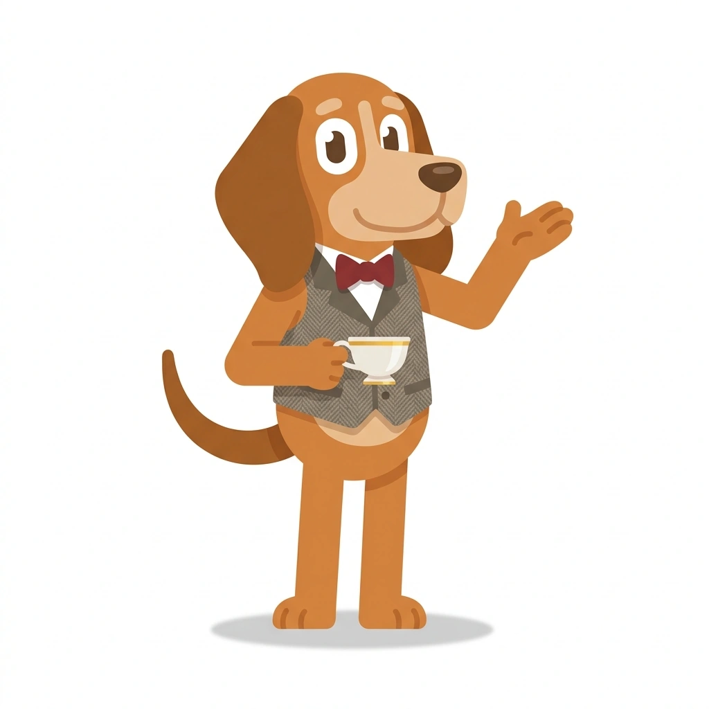 Percy the Pointer, the guide who teaches the Reading People Like Patrick Jane course