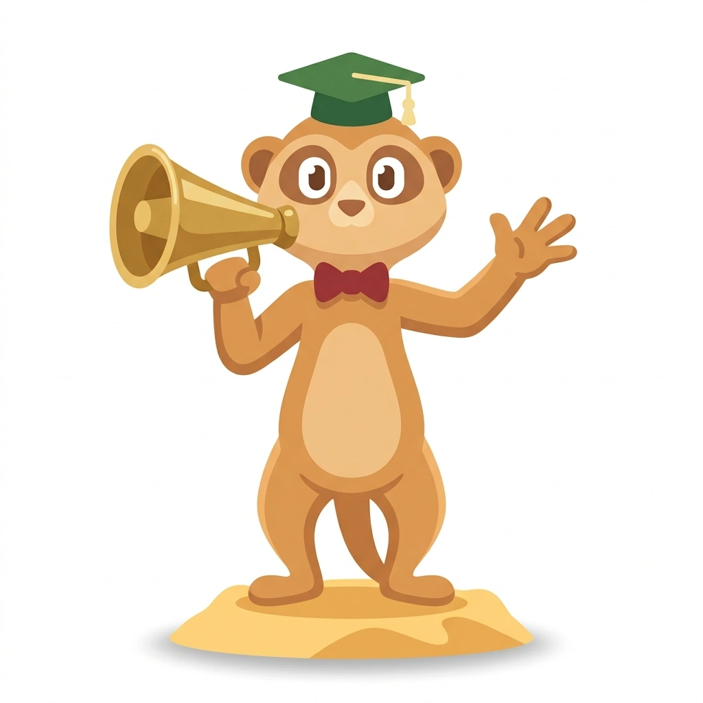 Monty the Meerkat, the guide who teaches the The Logic of Common Knowledge course