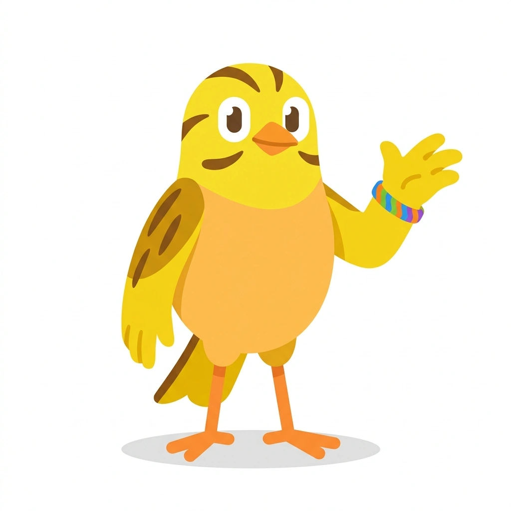 Yuki the Yellowhammer, the guide who teaches the How We Say Yes course
