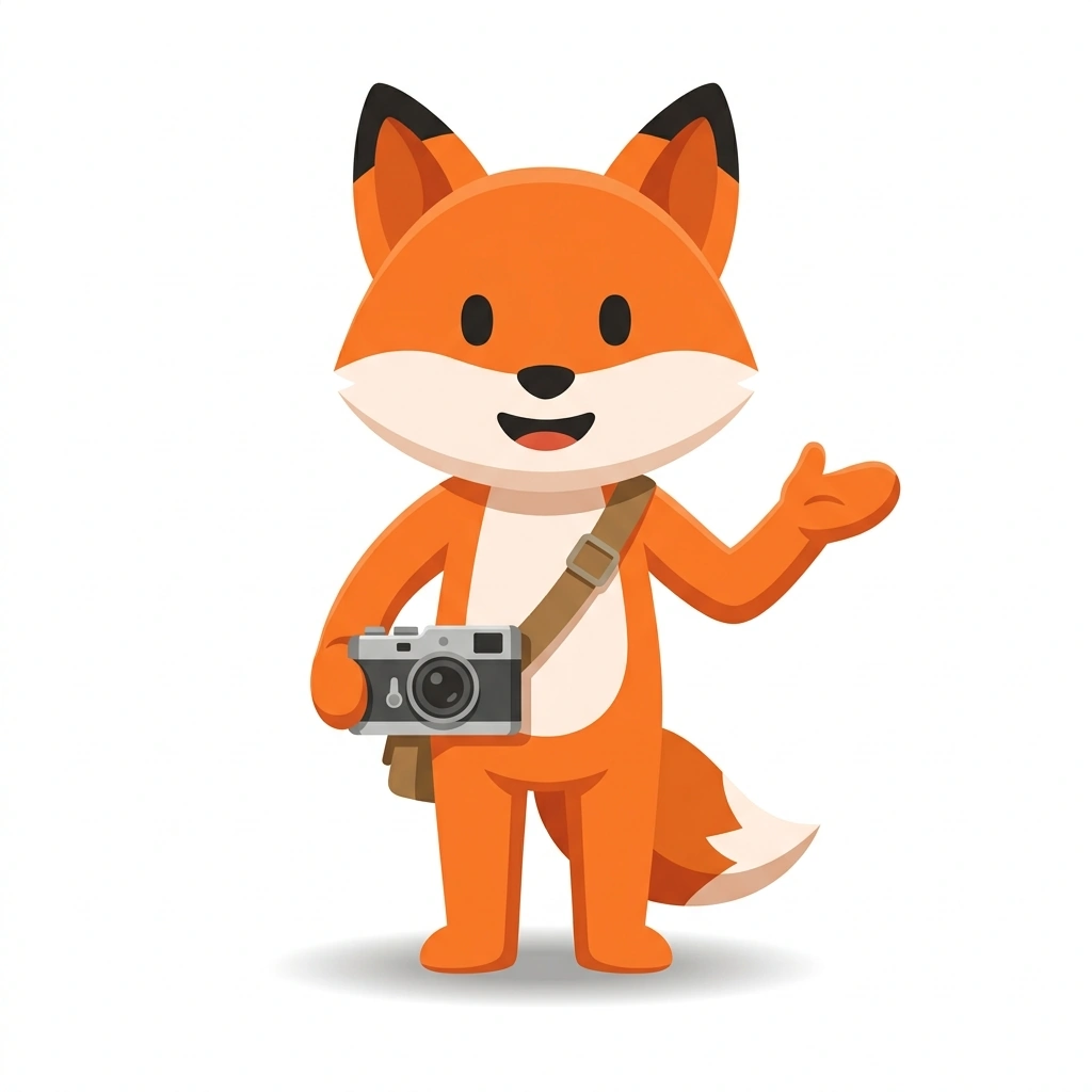 Flash the Fox, the guide who teaches the Photography: Taking Intentional Pictures course