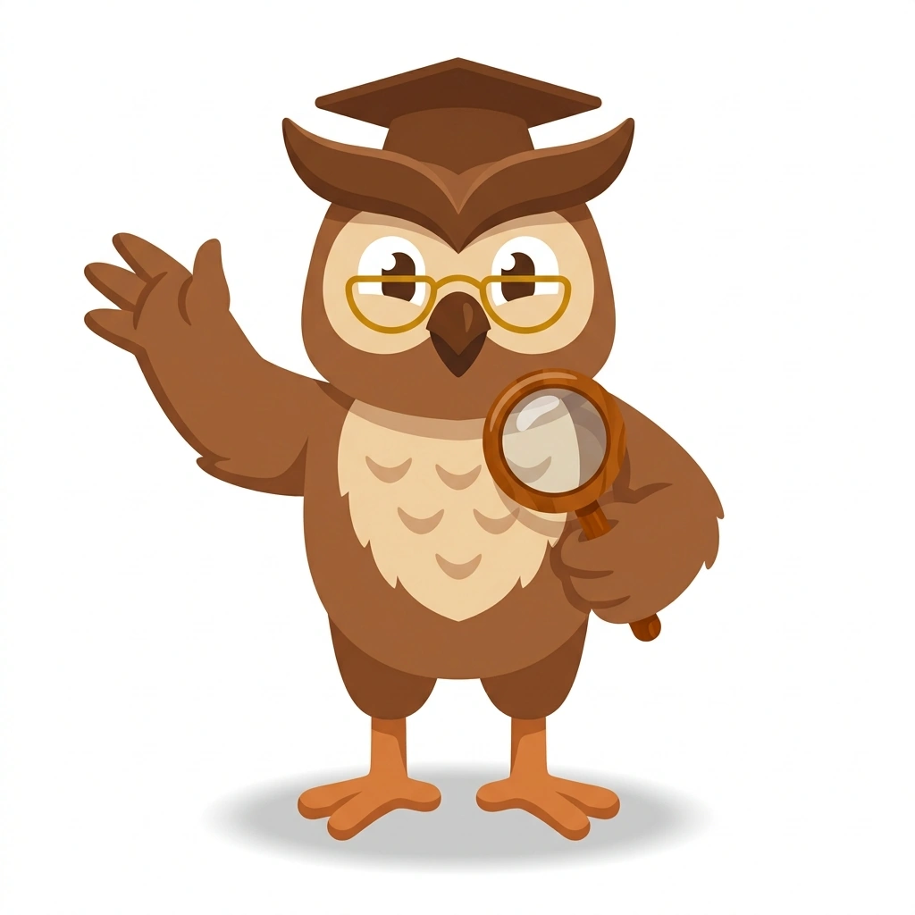 Artie the Analytical Owl, the guide who teaches the Practical Logic and Sound Arguments course
