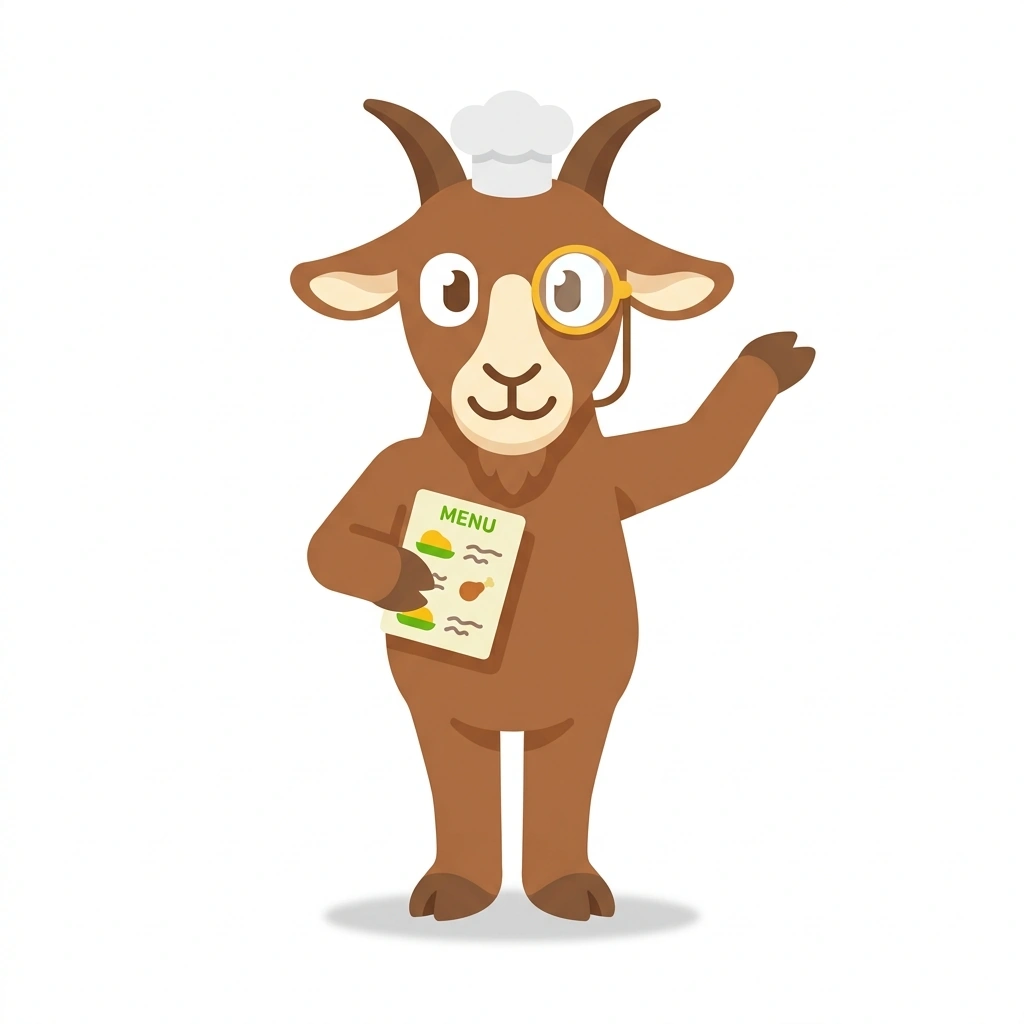 Munchy the Menu-Reader, the guide who teaches the The Secret Language of Food course