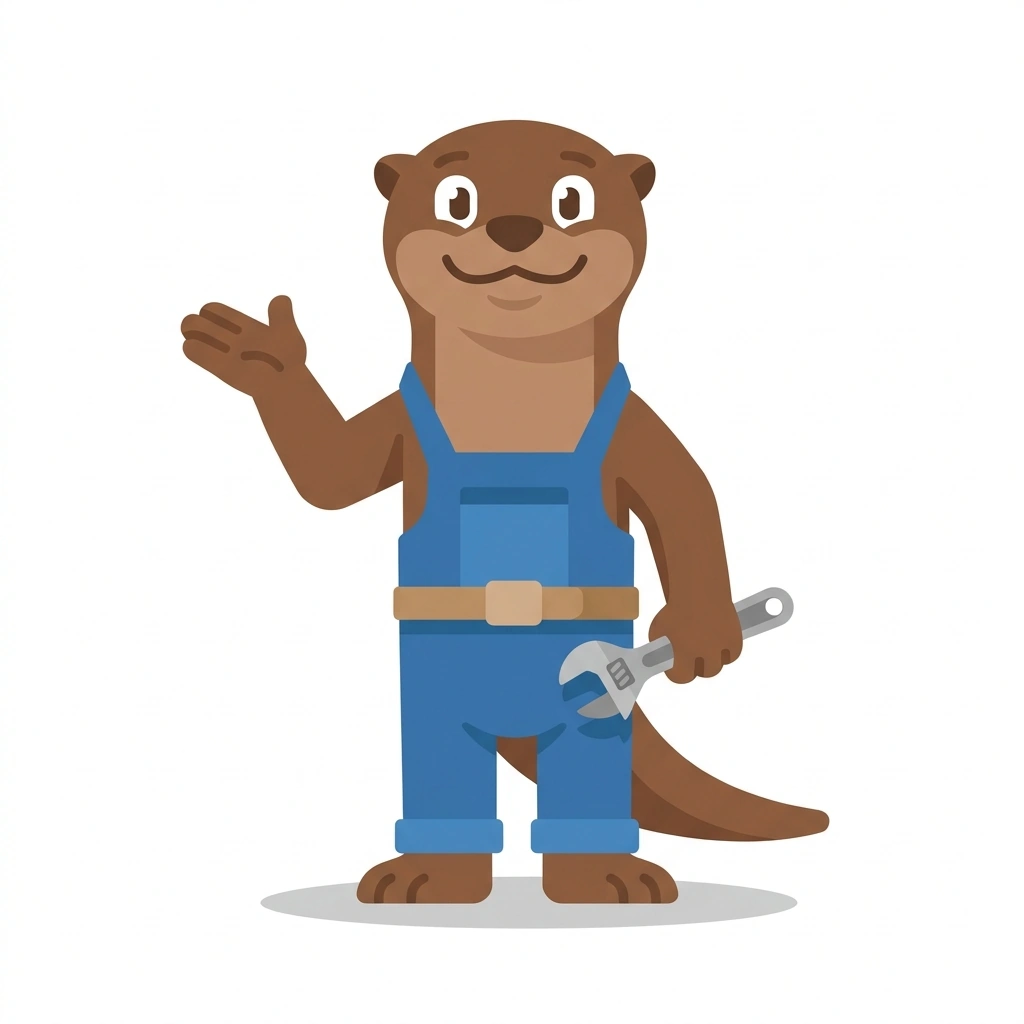 Otto the Otter, the guide who teaches the How Your Car Works and Why It Breaks course