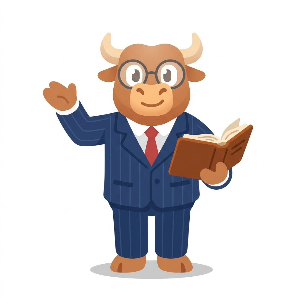 Barnaby the Bull, the guide who teaches the Corporate Finance for CEOs course