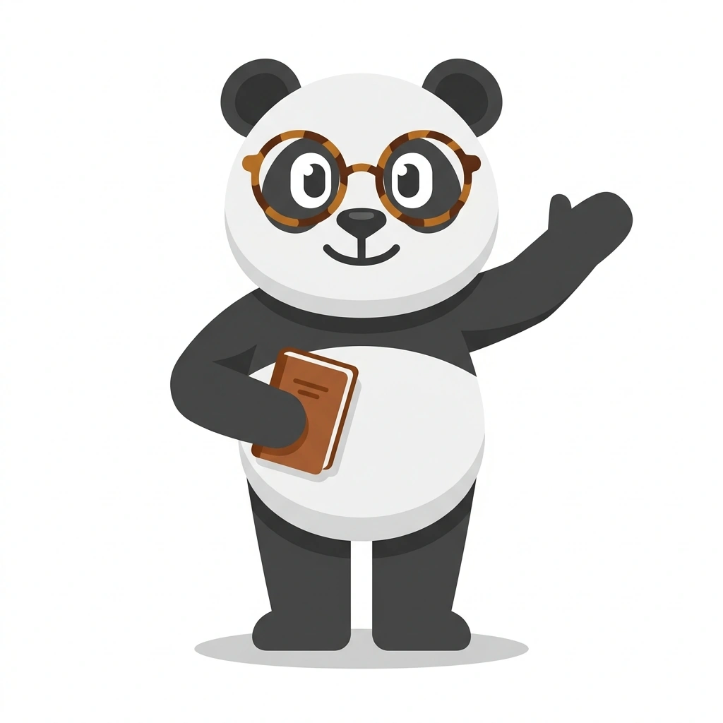 Pax the Panda, the guide who teaches the Psychology of Everyday Reactions course