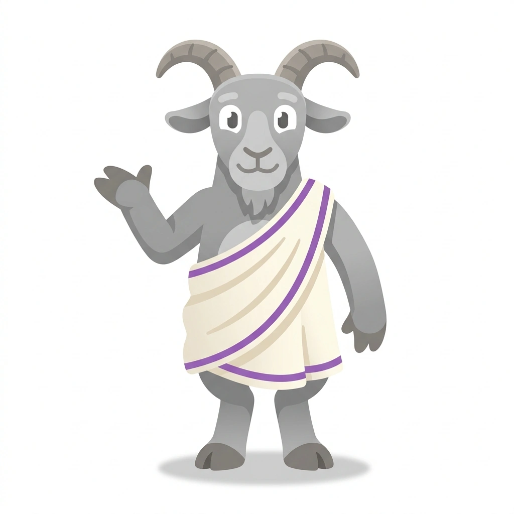 Nigel the No-Goat, the guide who teaches the The Philosophy of No course
