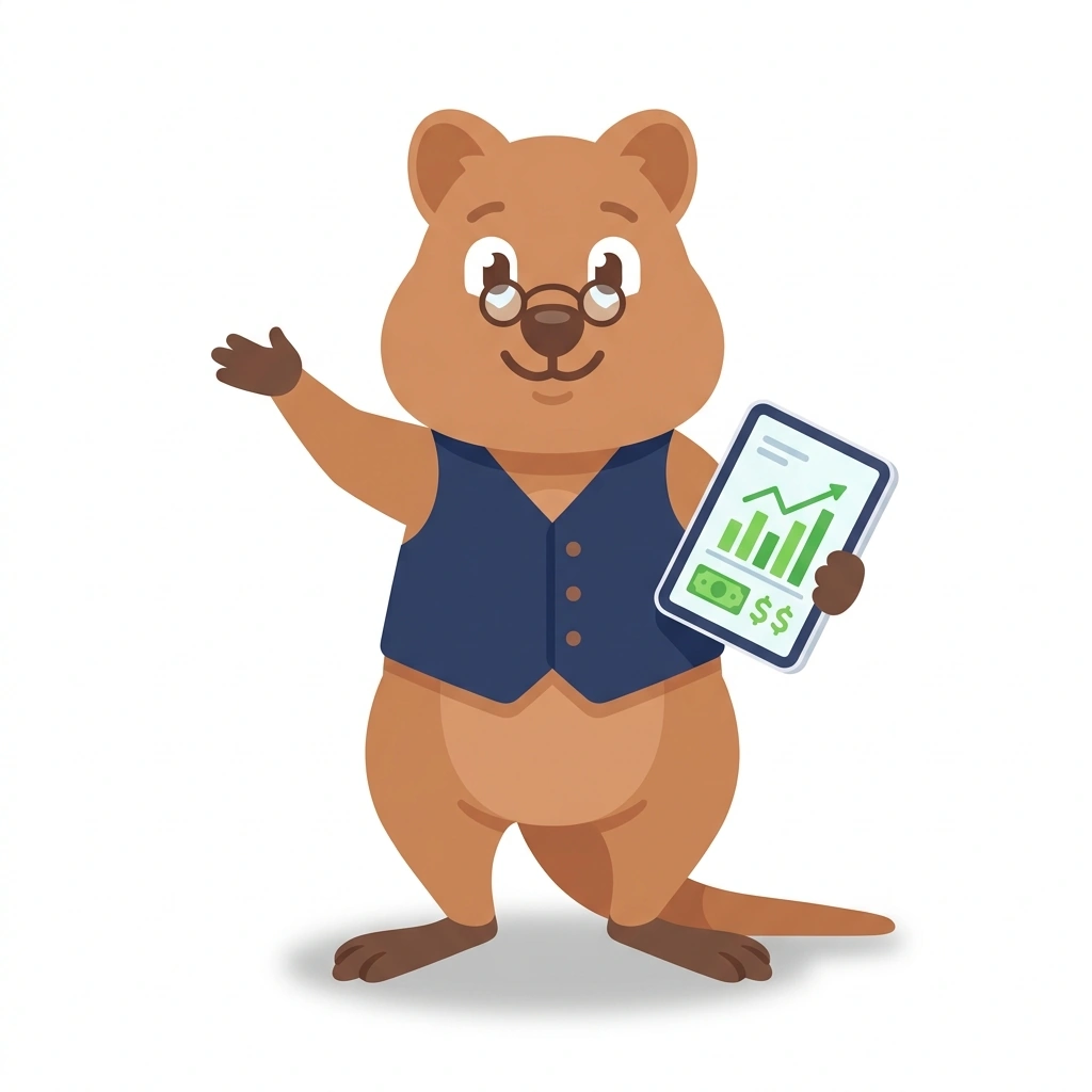 Quinn the Quokka, the guide who teaches the Quantitative Alpha Discovery course