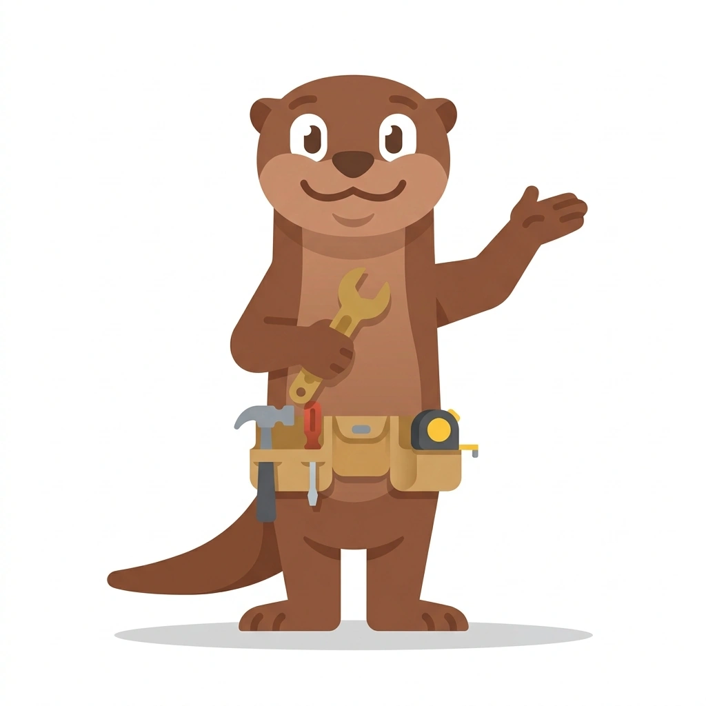 Otto the Otter, the guide who teaches the Working with AI Agents course