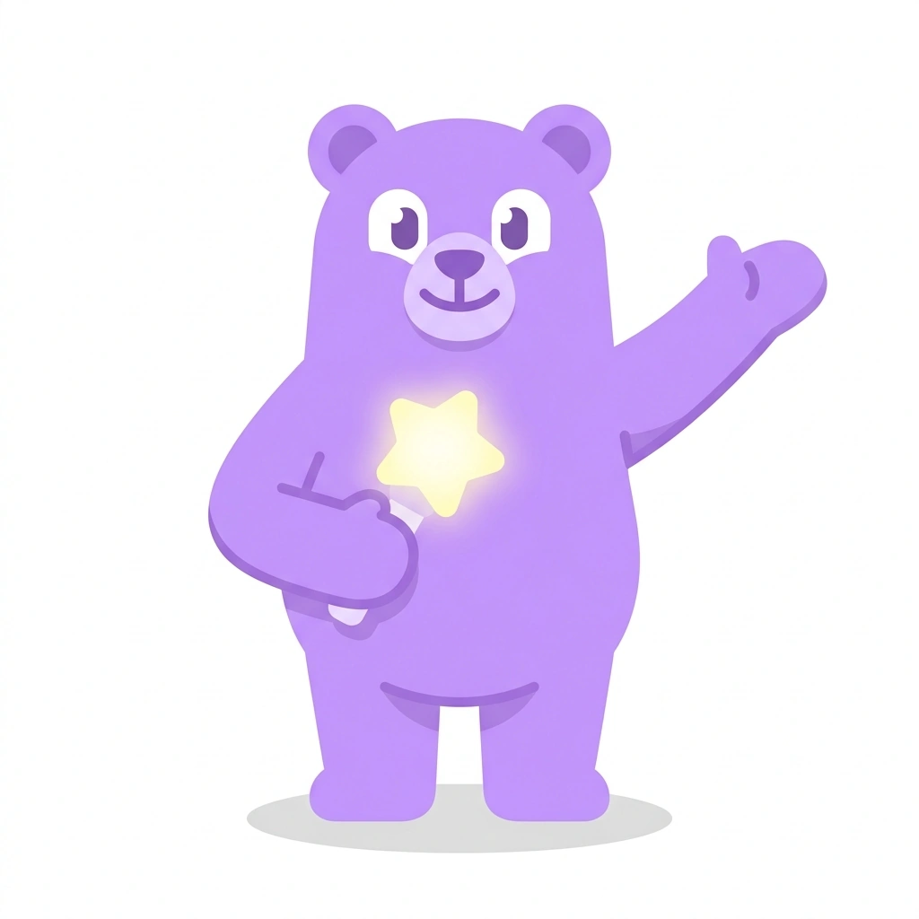 Bora the Bear, the guide who teaches the How K-Pop Works course