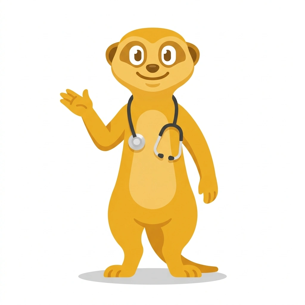 Mito the Meerkat, the guide who teaches the Cellular Physiology and Nutrition course