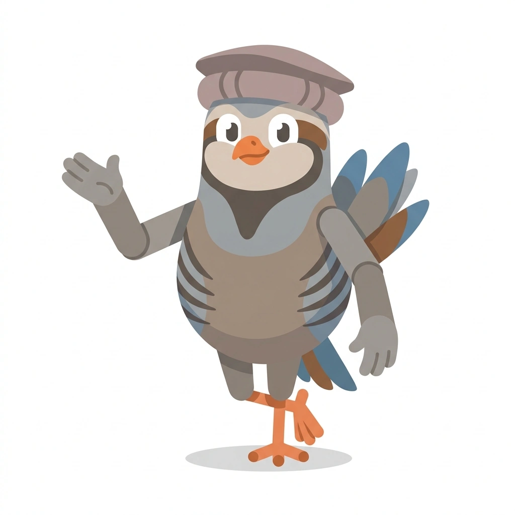 Pacha the Partridge, the guide who teaches the Everyday Pashto course