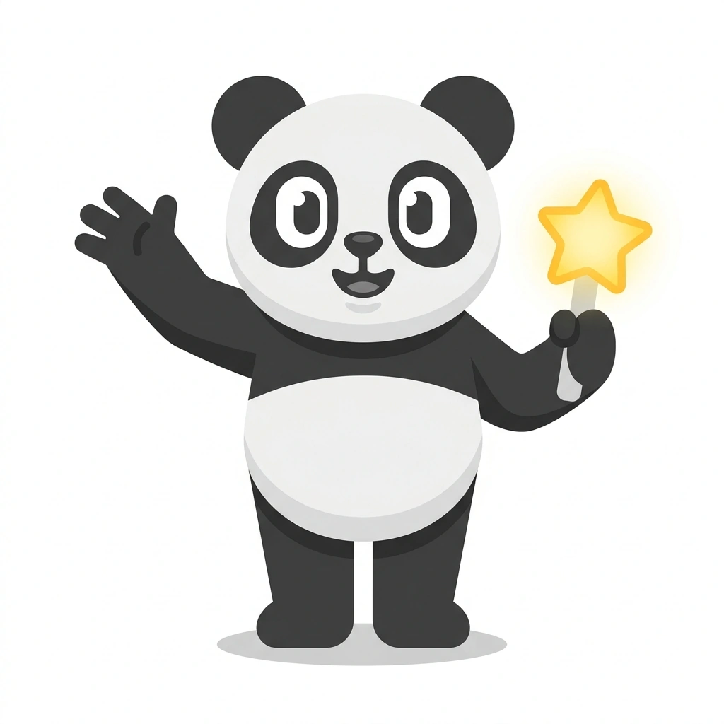 Pop-Pop the Panda, the guide who teaches the How K-Pop Works course