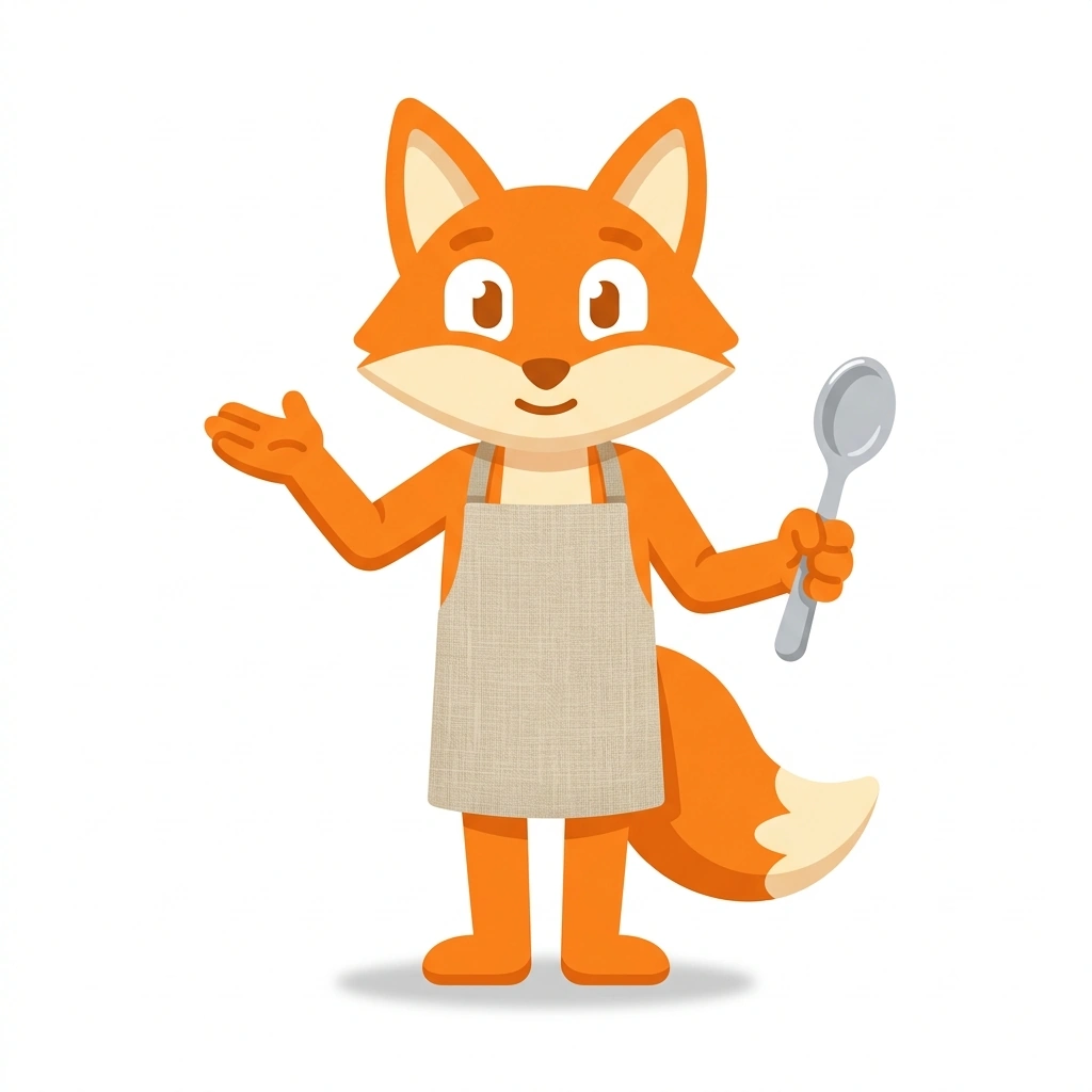 Fennel the Fox, the guide who teaches the The Art of Food Appreciation course