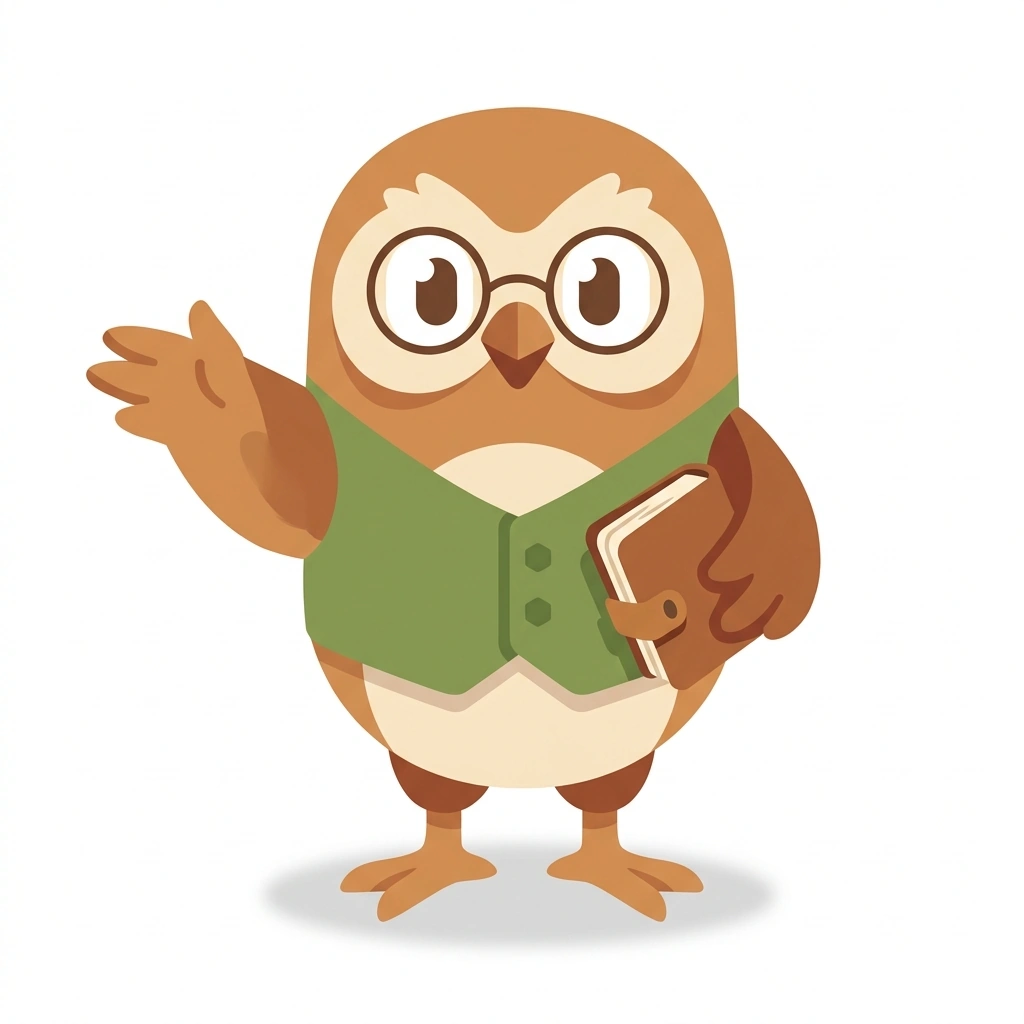Siggy the Owl, the guide who teaches the Freud for Everyday Life course