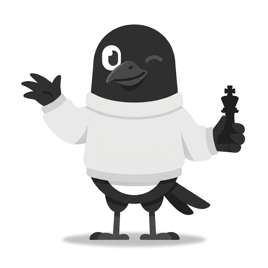 Milo the Mind-Reading Magpie, the guide who teaches the Deduction and Covert Influence course