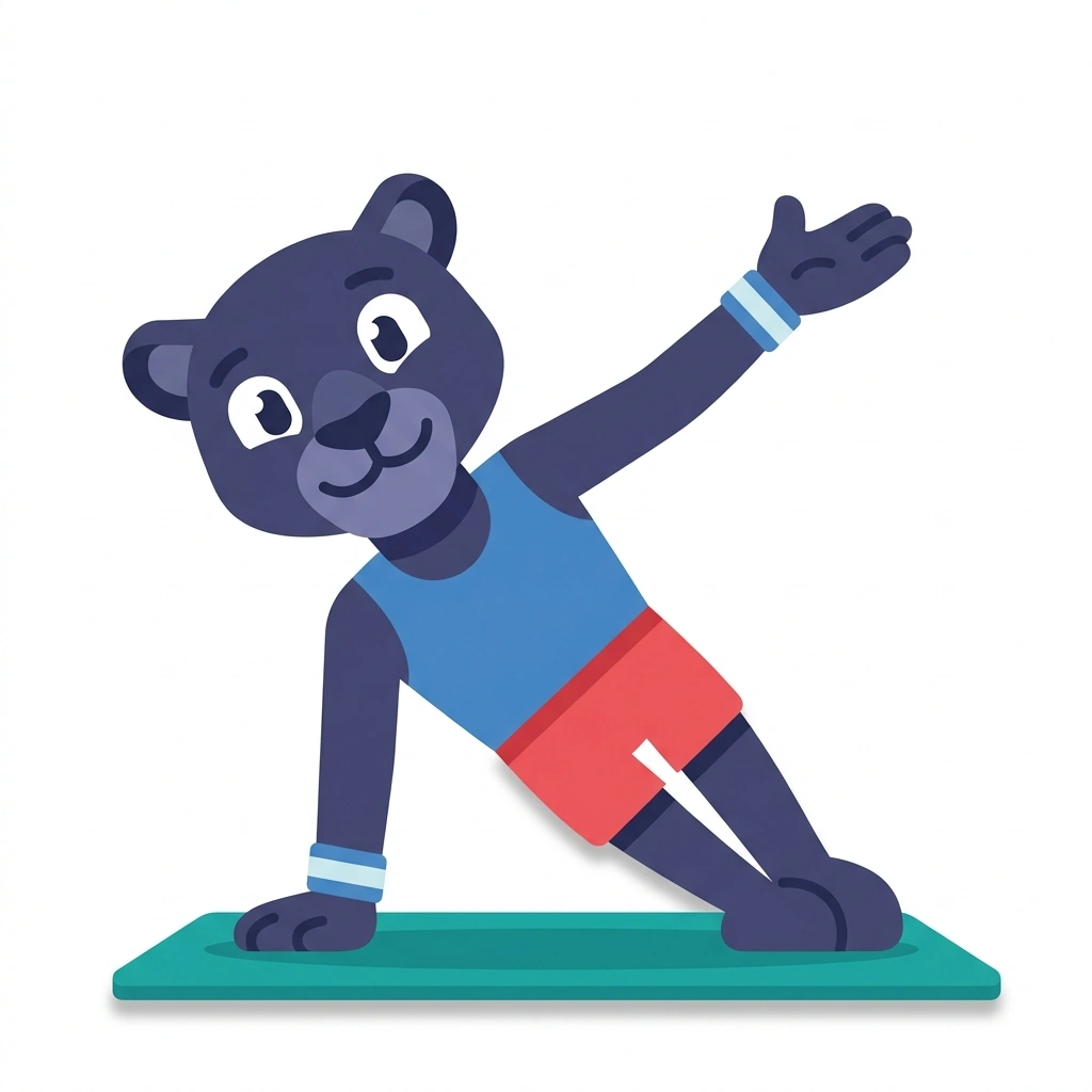 Penelope the Panther, the guide who teaches the Pilates Anatomy in Action course