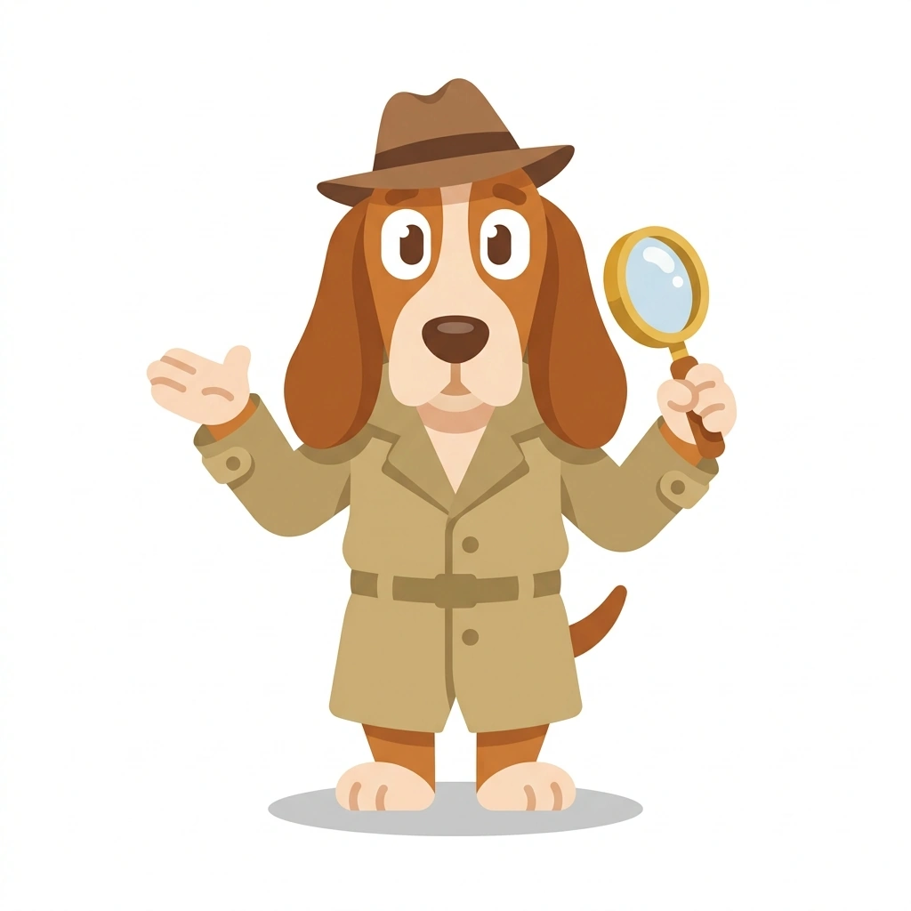 Humphrey the Hound, the guide who teaches the How to Watch Film Noir course