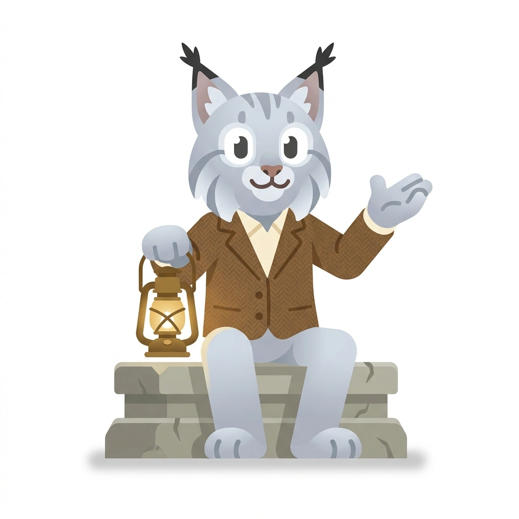 Luna the Lynx, the guide who teaches the Working with Lunar Intuition course
