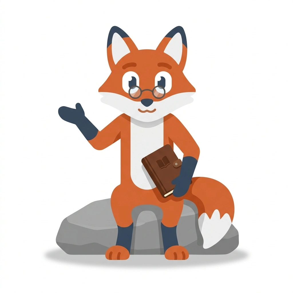 Philo the Fox, the guide who teaches the Philosophy for Everyday Life course