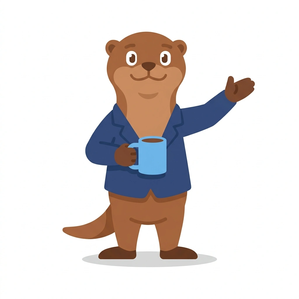 Otto the Otter, the guide who teaches the Everyday Social Intelligence course