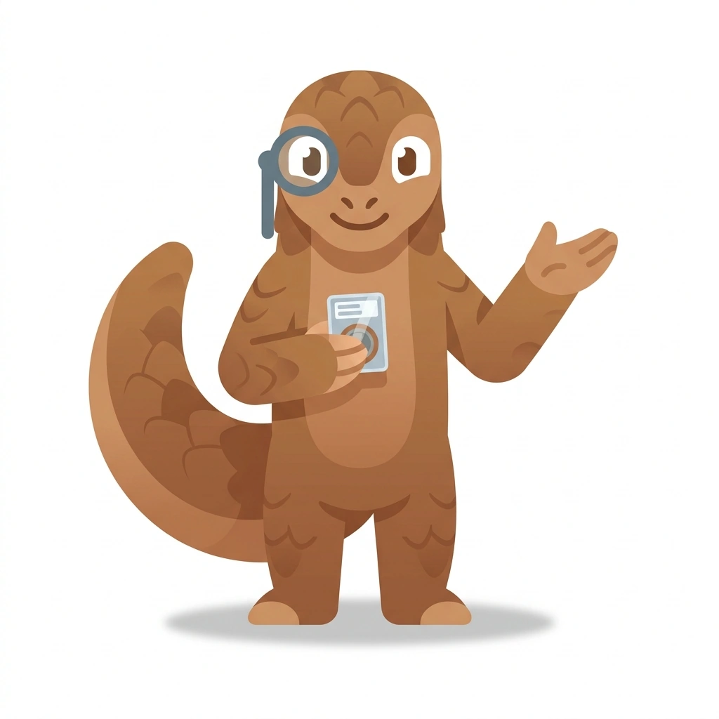 Poli the Pangolin, the guide who teaches the Pokémon Card Collecting Traps course