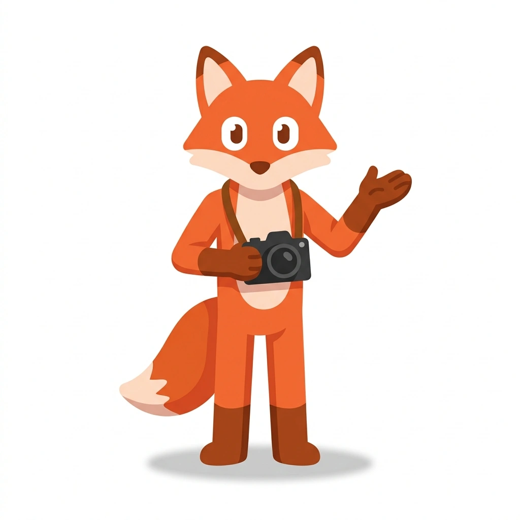 Flash the Fox, the guide who teaches the Taking Better Photos course