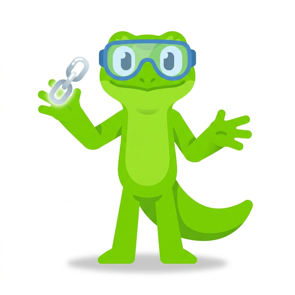 Nico the Newt, the guide who teaches the Linked List Insertion in C course