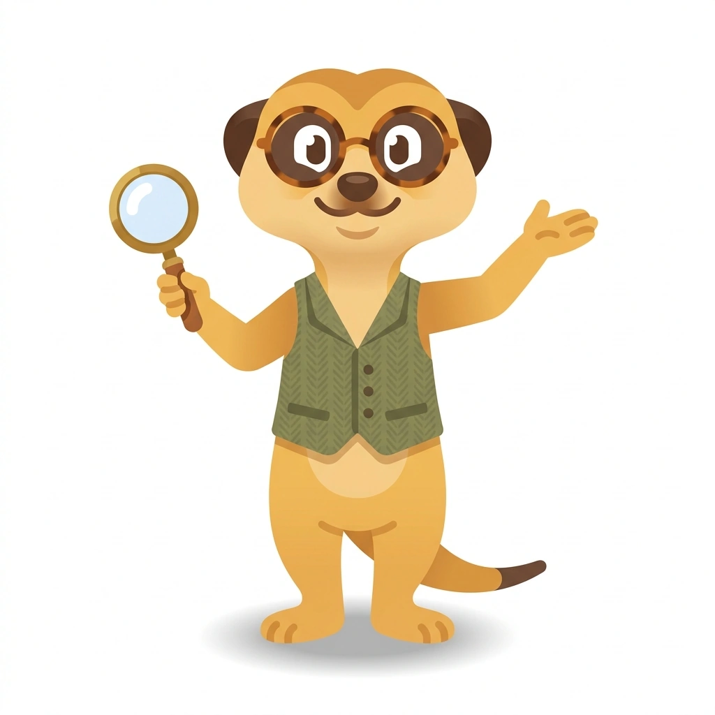 Milo the Meerkat, the guide who teaches the The Architecture of Mind course