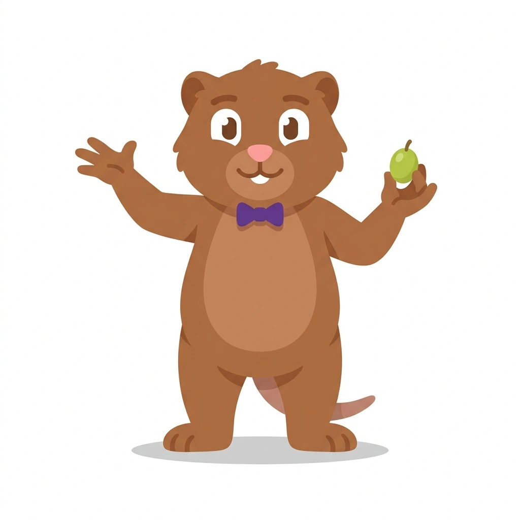 Vinny the Vineyard Vole, the guide who teaches the Wine Without the Pretense course