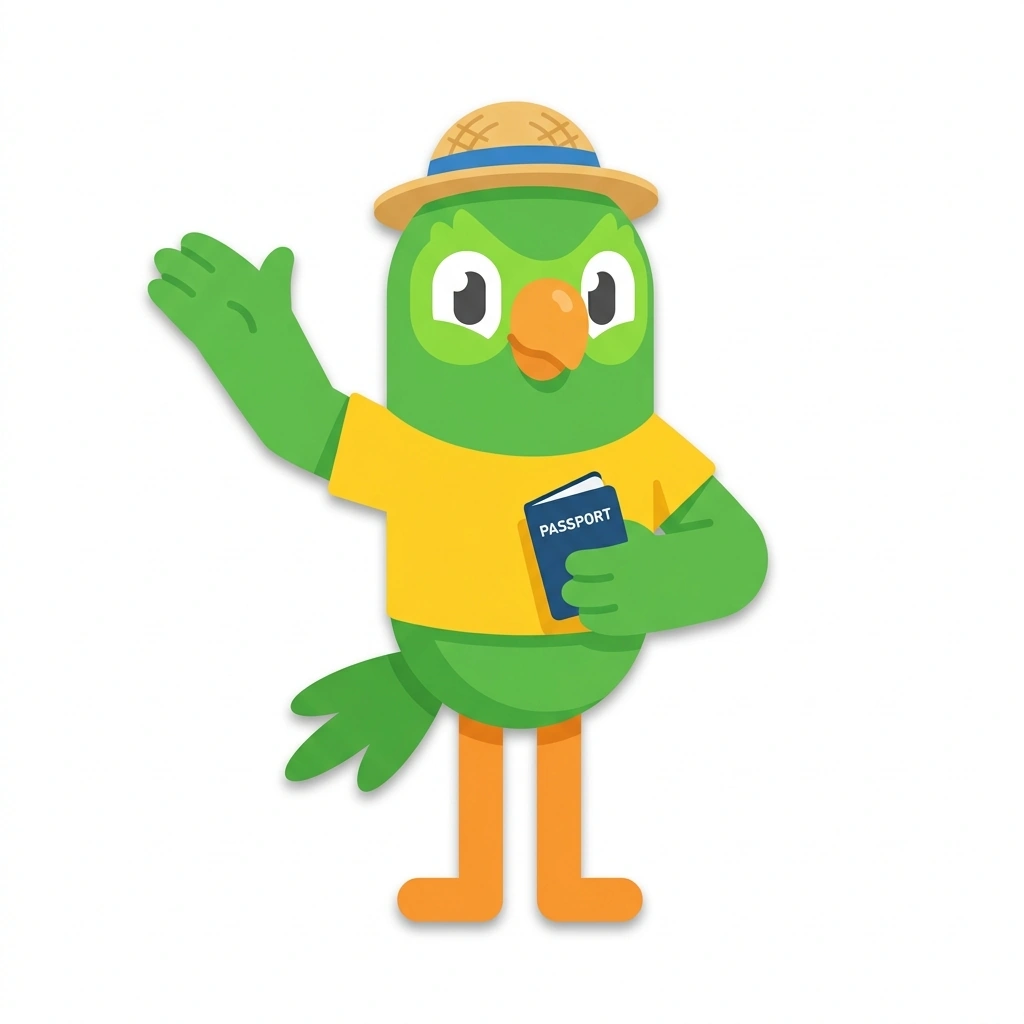 Pepe the Parrot, the guide who teaches the Spanish for Everyday Encounters course