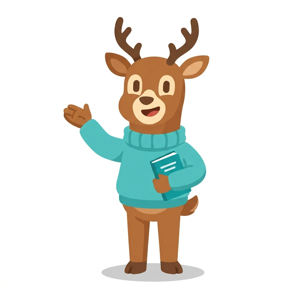 Dash the Deer, the guide who teaches the Dopamine Balance course