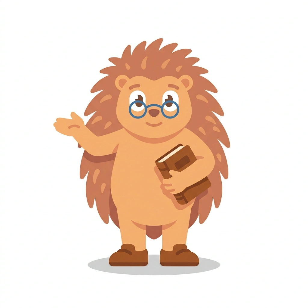 Perry the Porcupine, the guide who teaches the Classical Liberal Economics course
