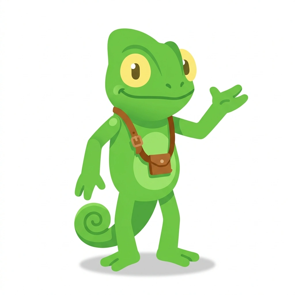 Cam the Chameleon, the guide who teaches the Intentional Photography and Editing course