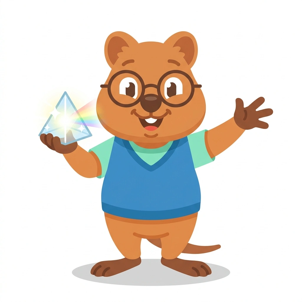 Quark the Quokka, the guide who teaches the How Quantum Physics Works course