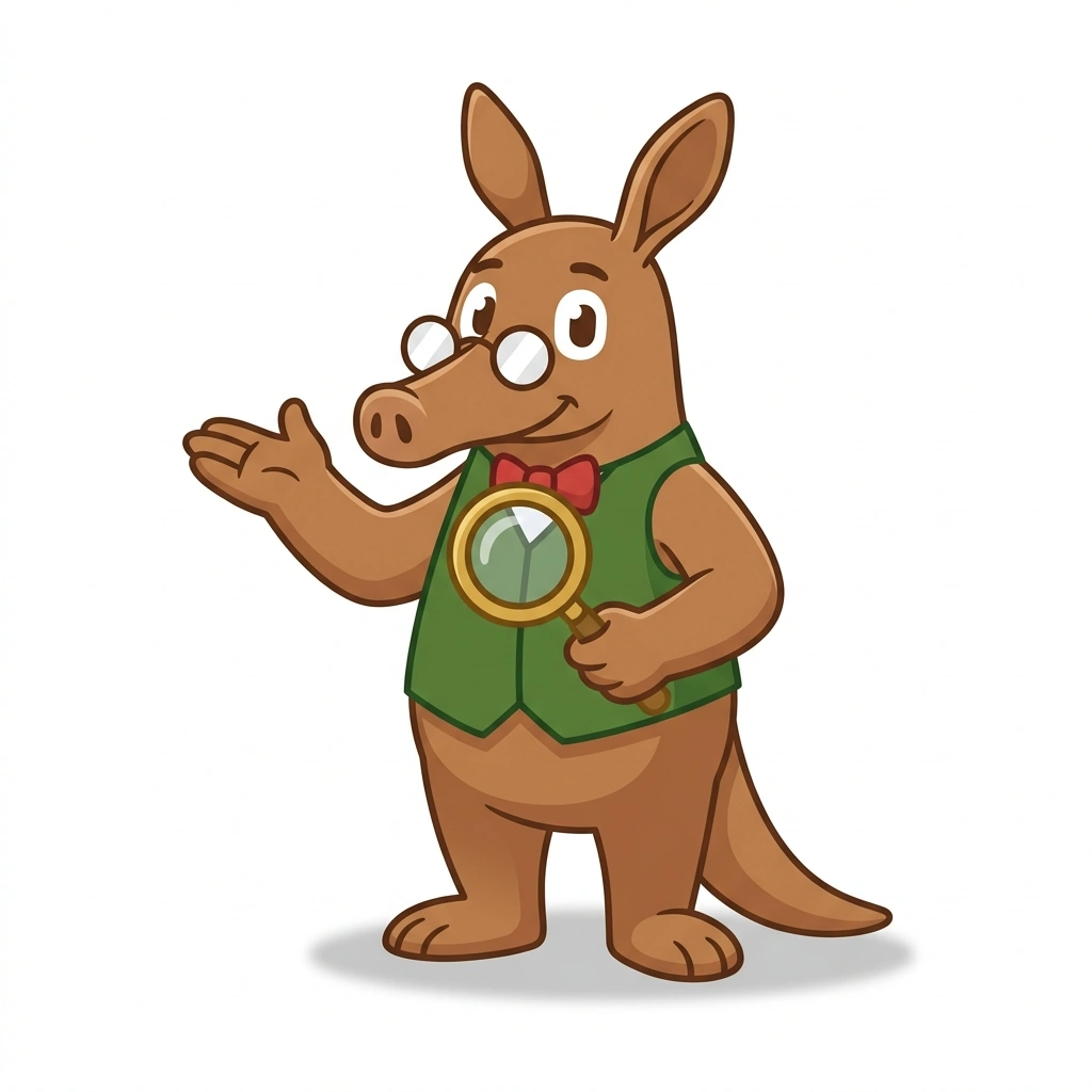 Atlas the Aardvark, the guide who teaches the Dating Historic Maps course
