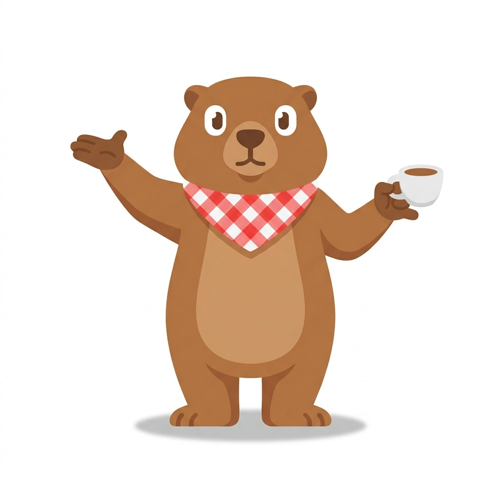 Marco the Marmot, the guide who teaches the Everyday Italian course