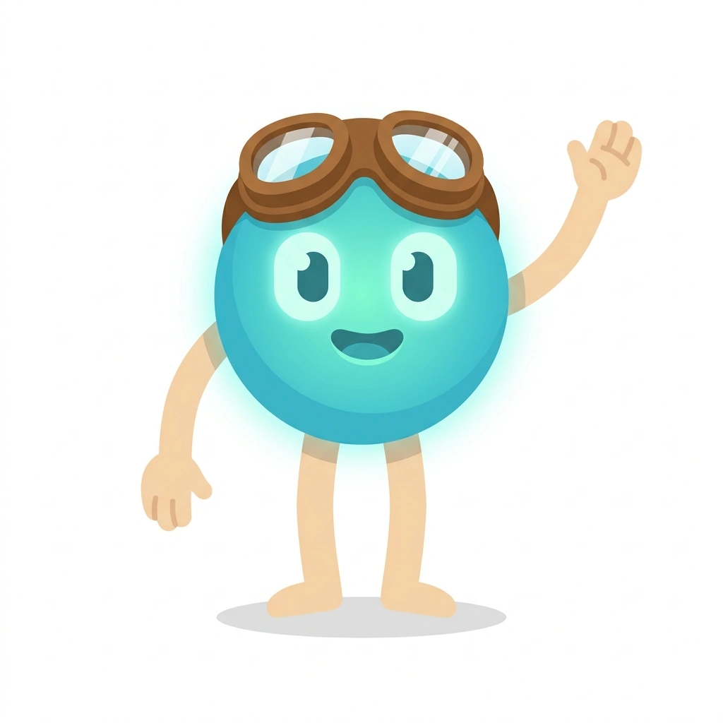 Quirk the Quark, the guide who teaches the Quantum Intuition course