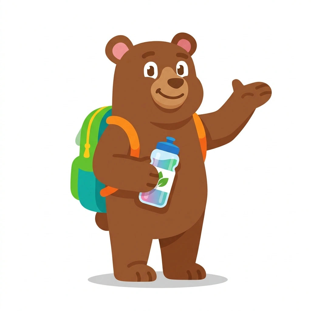 Bibi the Balanced Bear, the guide who teaches the Weight Loss for the School Day course