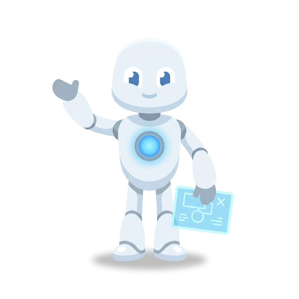 U-Bot the Unrealist, the guide who teaches the Unreal Engine: Professional Workflows course